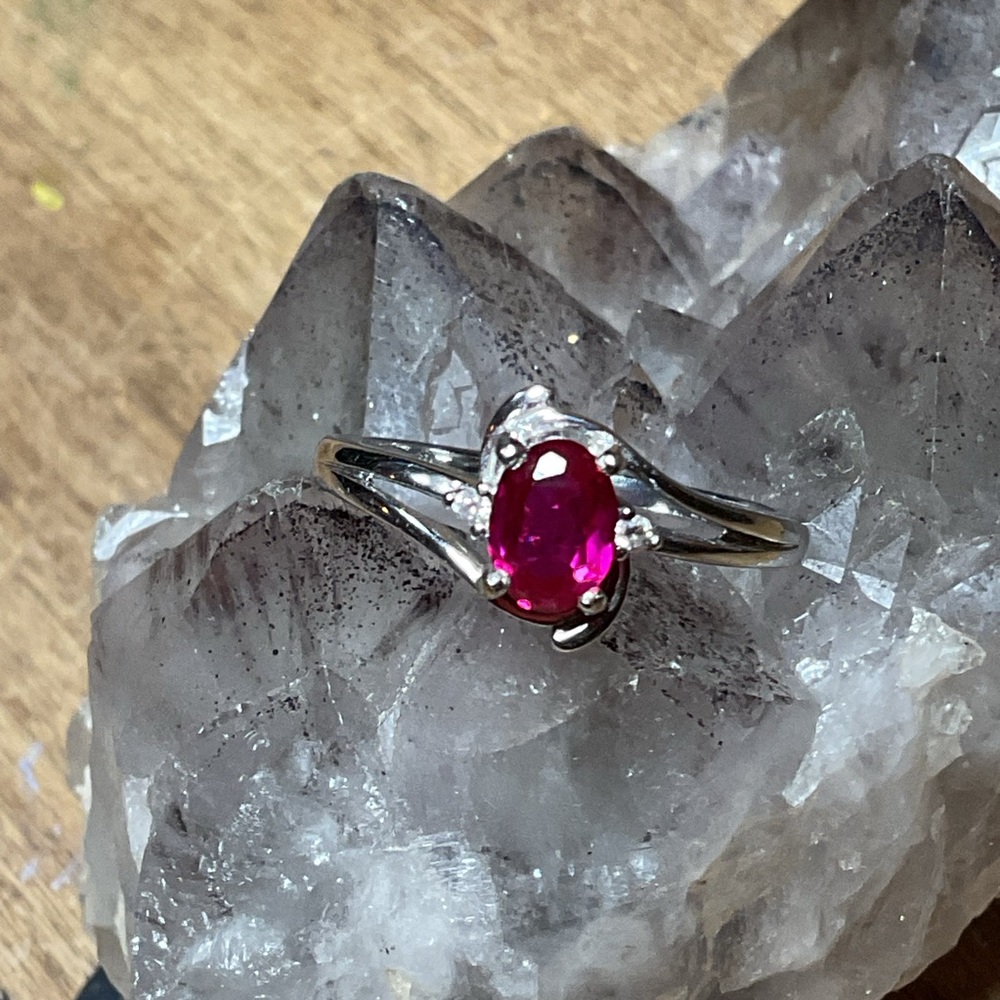 Ruby .925 Silver Ring